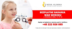 Bezpłatne badania wad wzroku u młodzieży